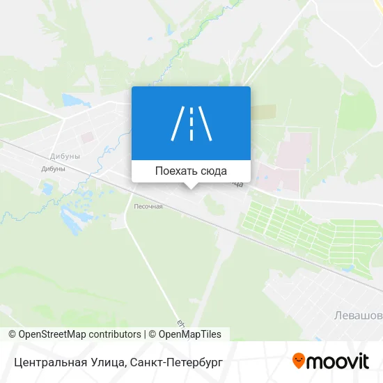 Карта Центральная Улица