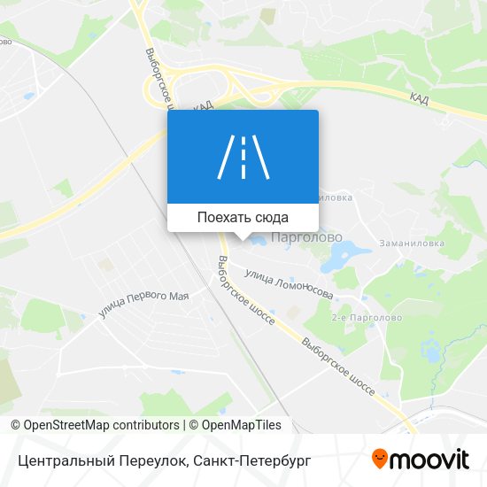Карта Центральный Переулок