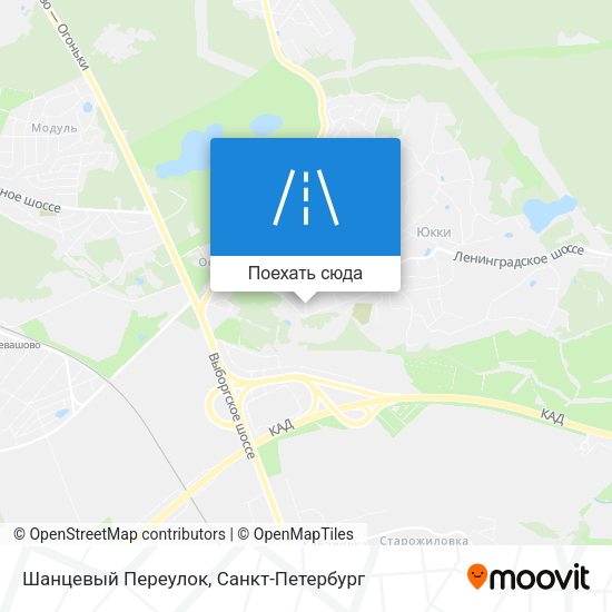 Карта Шанцевый Переулок
