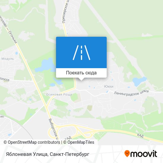 Карта Яблоневая Улица