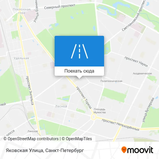 Карта Яковская Улица