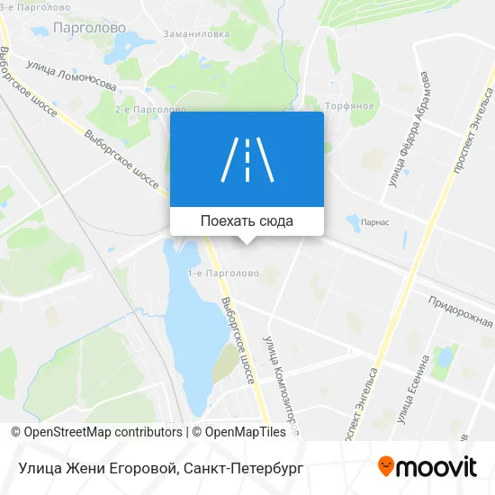 Карта Улица Жени Егоровой