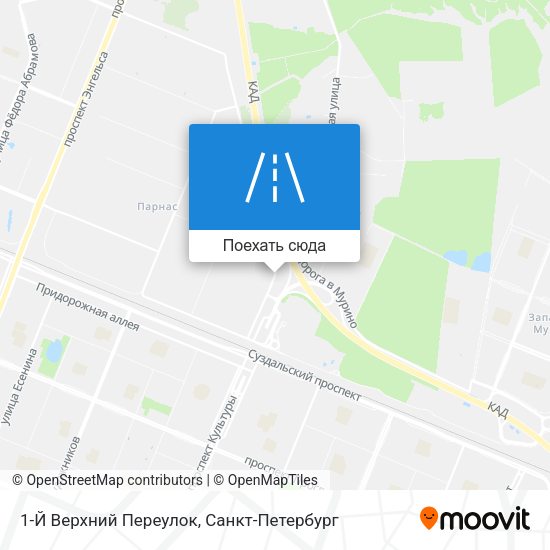 Карта 1-Й Верхний Переулок