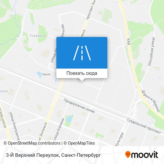 Карта 3-Й Верхний Переулок