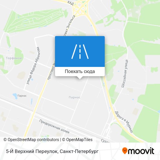 Карта 5-Й Верхний Переулок
