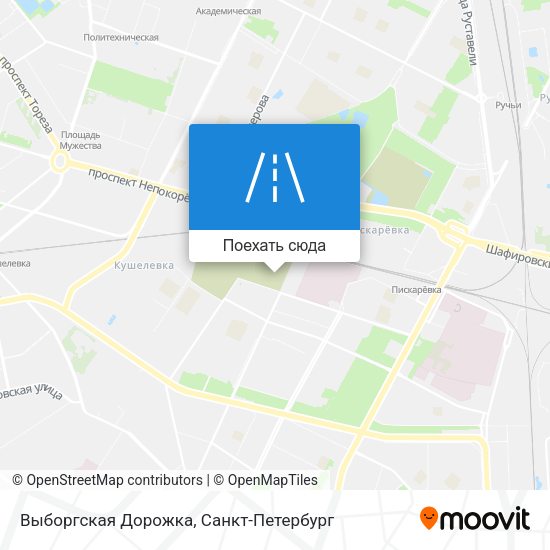 Карта Выборгская Дорожка