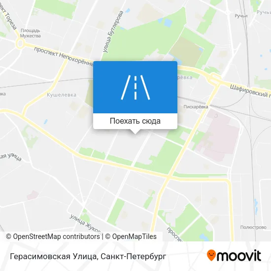 Карта Герасимовская Улица