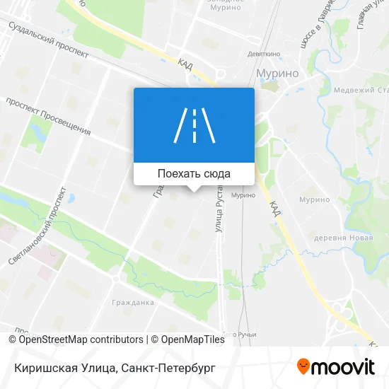 Карта Киришская Улица