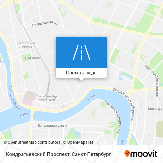 Карта кондратьевский проспект санкт петербург