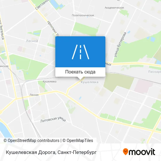 Карта Кушелевская Дорога
