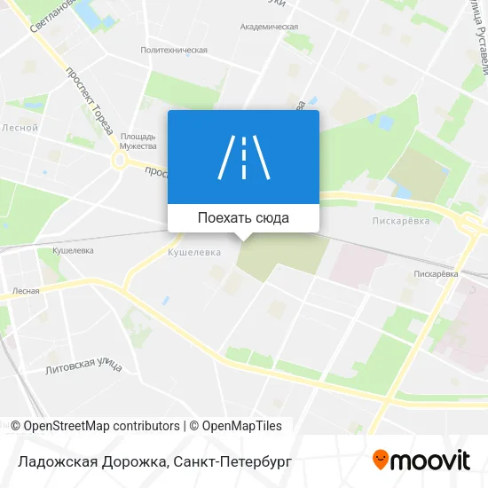 Карта Ладожская Дорожка