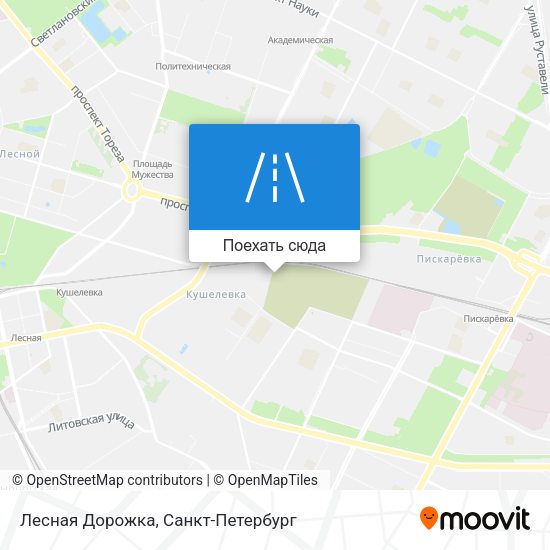Карта Лесная Дорожка