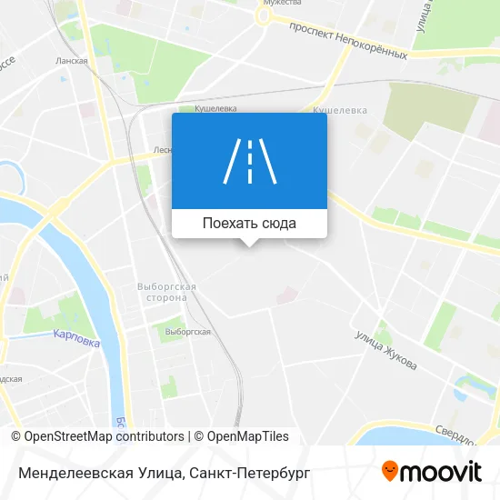 Карта Менделеевская Улица