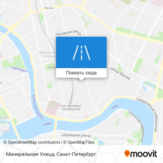 Карта Минеральная Улица