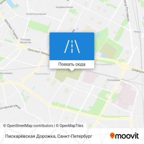 Карта Пискарёвская Дорожка