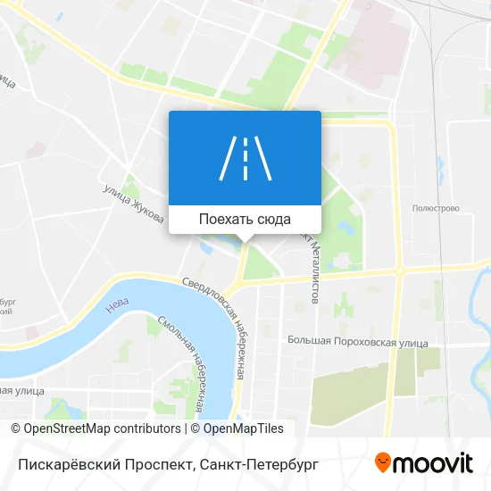 Карта Пискарёвский Проспект