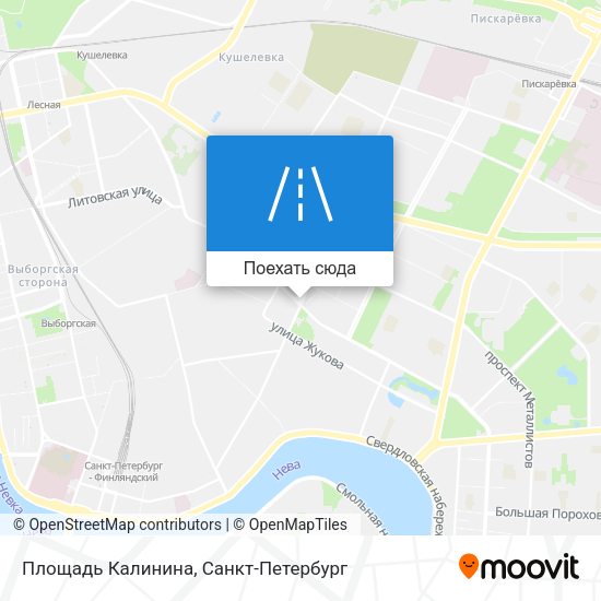 Карта Площадь Калинина