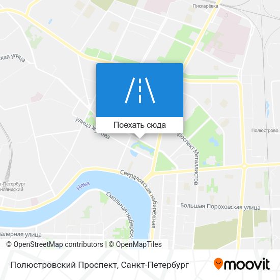 Карта Полюстровский Проспект
