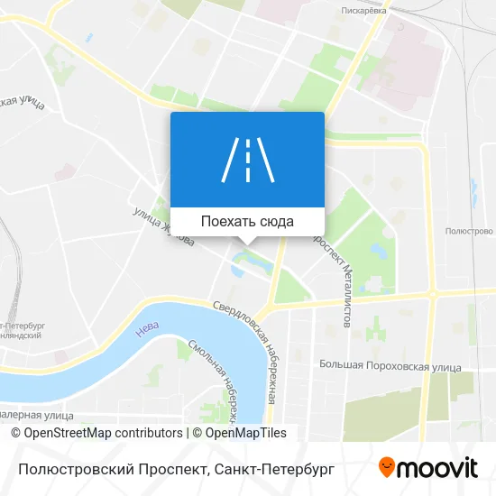 Карта Полюстровский Проспект