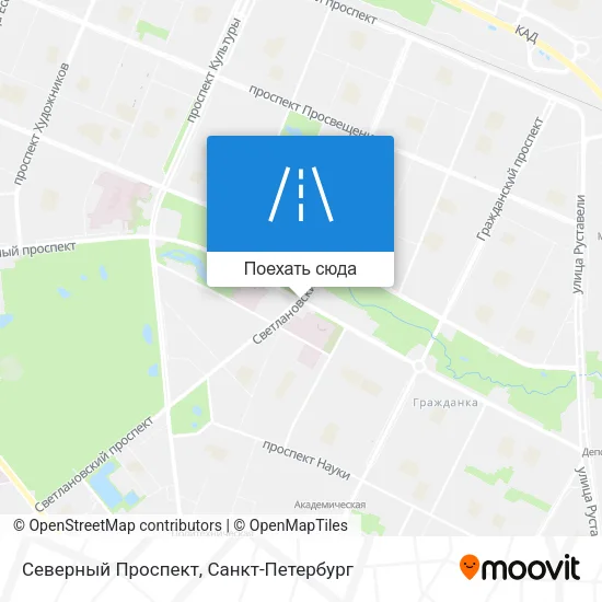 Карта Северный Проспект