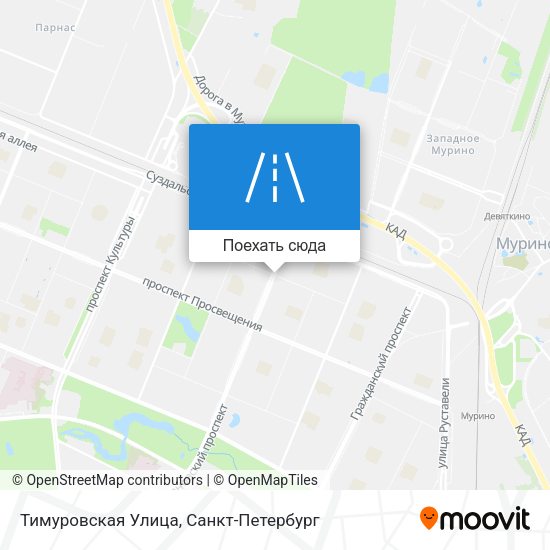 Карта Тимуровская Улица