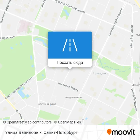 Карта Улица Вавиловых