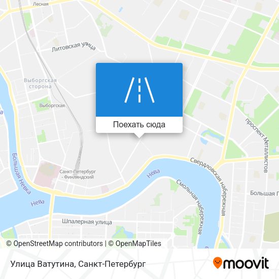 Карта Улица Ватутина