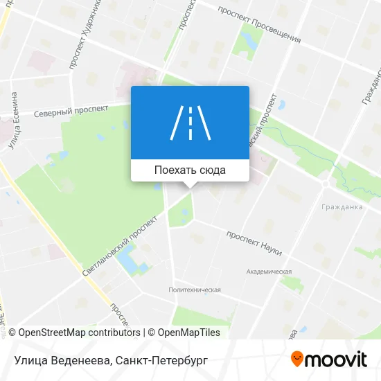 Карта Улица Веденеева