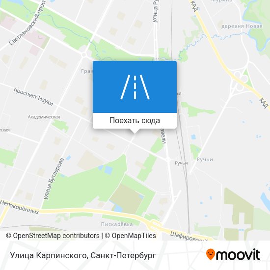 Карта Улица Карпинского