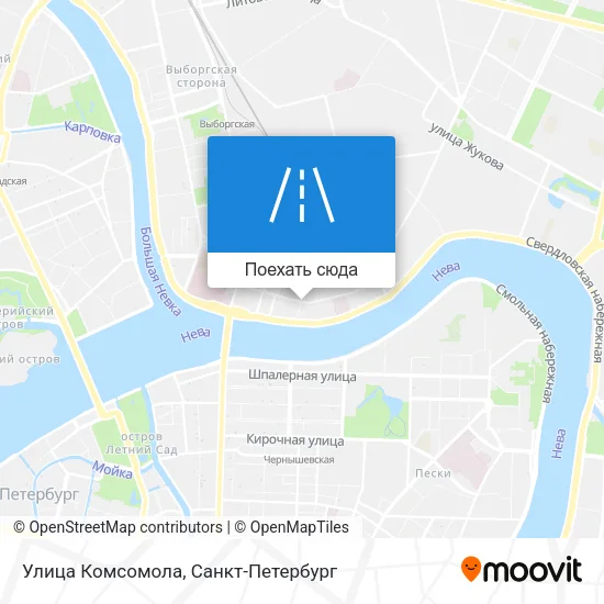 Карта Улица Комсомола