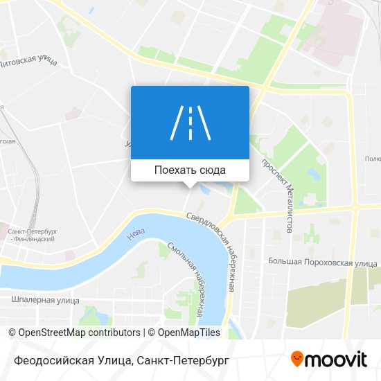 Карта Феодосийская Улица