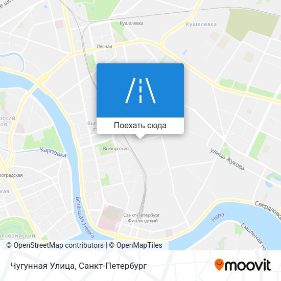 Карта Чугунная Улица