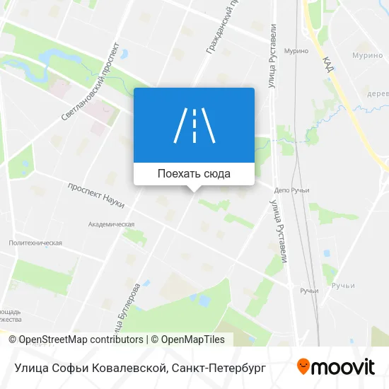 Карта Улица Софьи Ковалевской