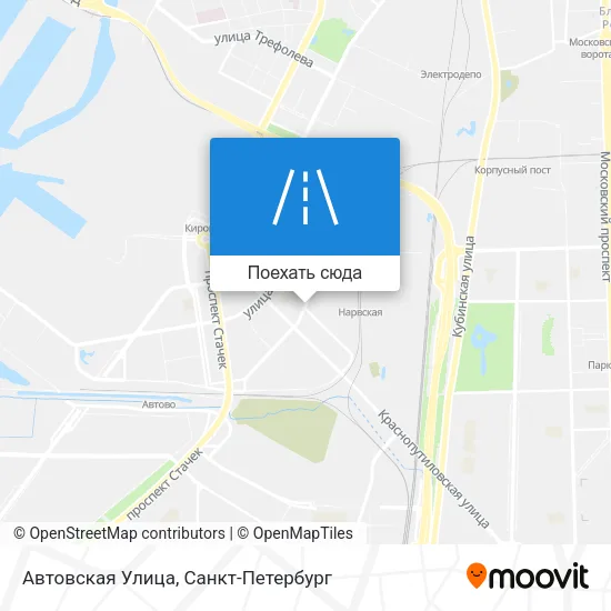 Карта Автовская Улица
