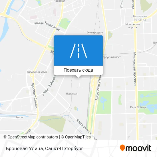 Карта Броневая Улица