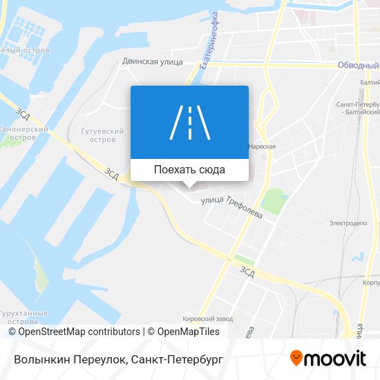 Карта Волынкин Переулок