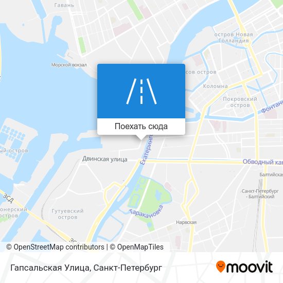 Карта Гапсальская Улица