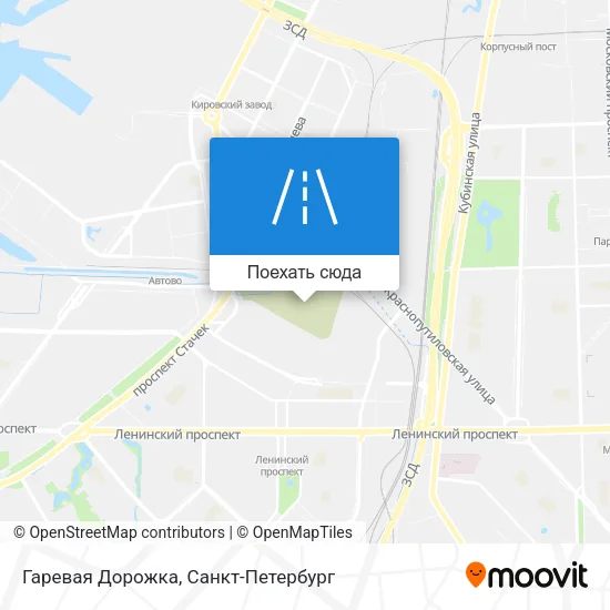 Карта Гаревая Дорожка
