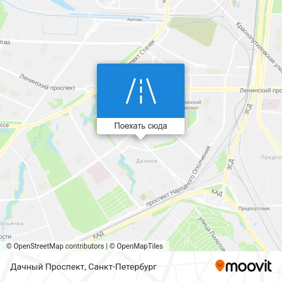 Карта Дачный Проспект