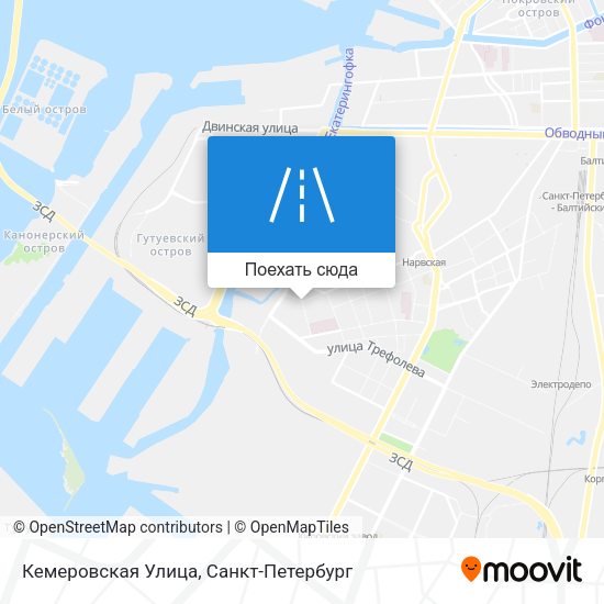 Карта Кемеровская Улица