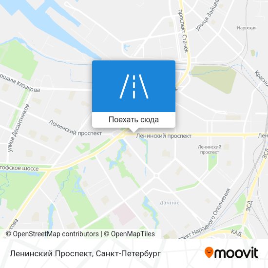 Карта Ленинский Проспект