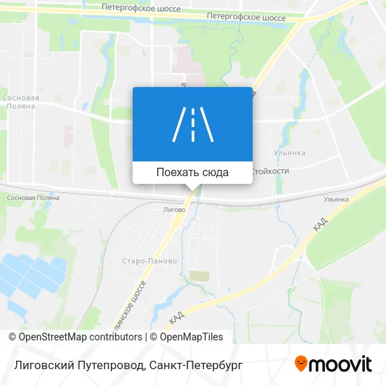 Карта Лиговский Путепровод