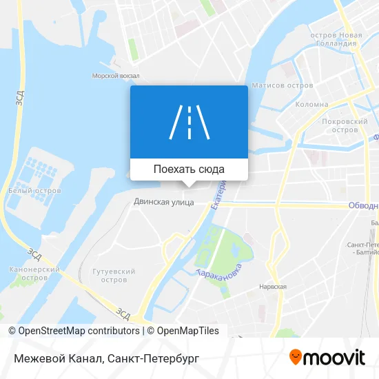 Карта Межевой Канал