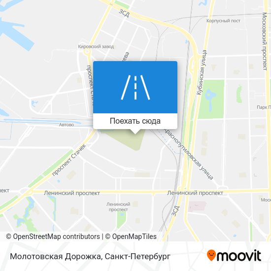 Карта Молотовская Дорожка