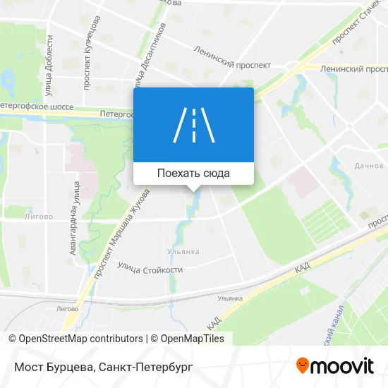 Карта Мост Бурцева
