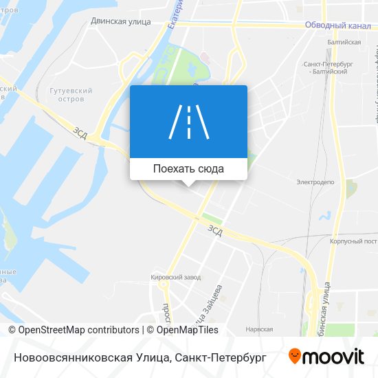 Карта Новоовсянниковская Улица