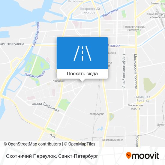 Карта Охотничий Переулок