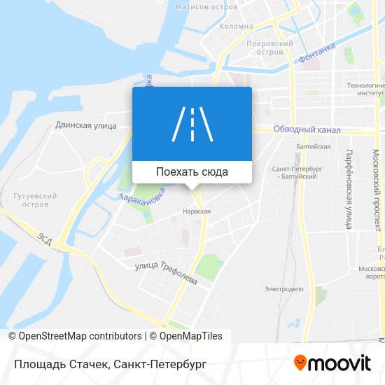 Карта Площадь Стачек