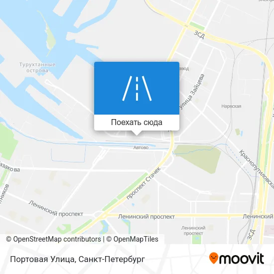 Карта Портовая Улица
