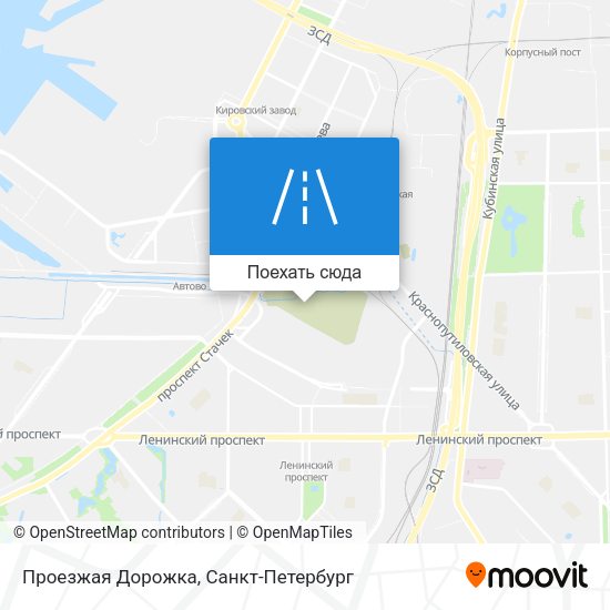 Карта Проезжая Дорожка
